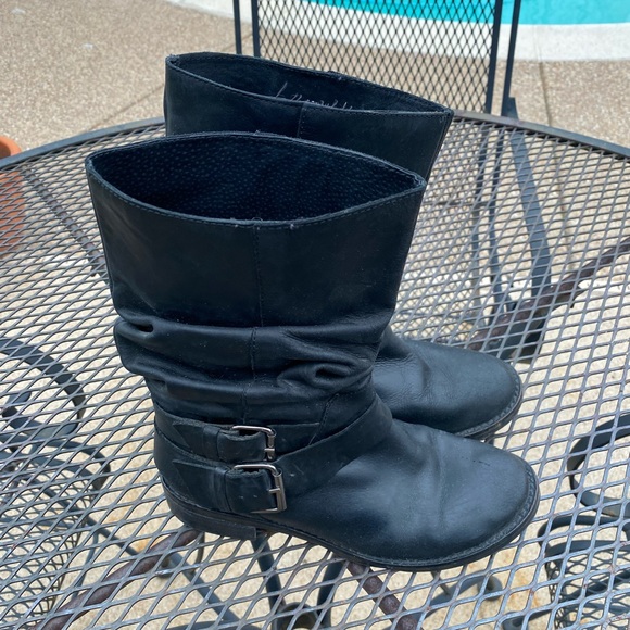Matisse Engineer (Robbie) Side Buckle Black Leather Moto Biker Boots Size 6.5 - Picture 7 of 16